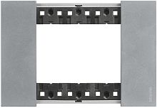 Рамка горизонтальная Legrand BTicino Living Now 1-м. 3 мод. металл луна картинка